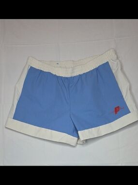 Prince Pickleball NWOT Blue White Woven Athletic Gym Shorts Size XL